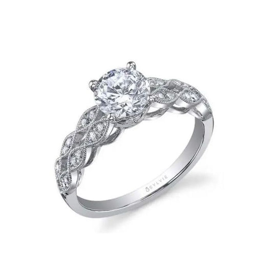 SYLVIE OPEN WORK MARQUISE SEMI- MOUNTING