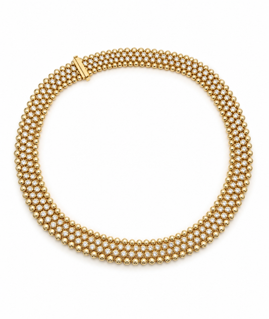 CLEO DIAMOND BEZEL SET TENNIS NECKLACE