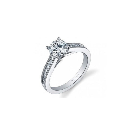 Sylvie Unique Mixed Shape Diamond Engagement Ring