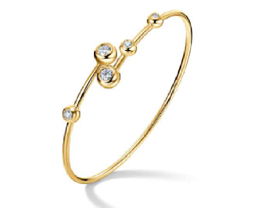 HEARTS ON FIRE 'DREAM' FLOATING FLEX BANGLE
