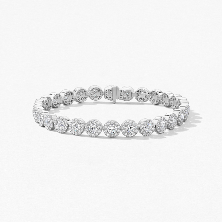 HEARTS ON FIRE 18K WHITE GOLD DIAMOND FULFILLMENT DIAMOND LINE BRACELET