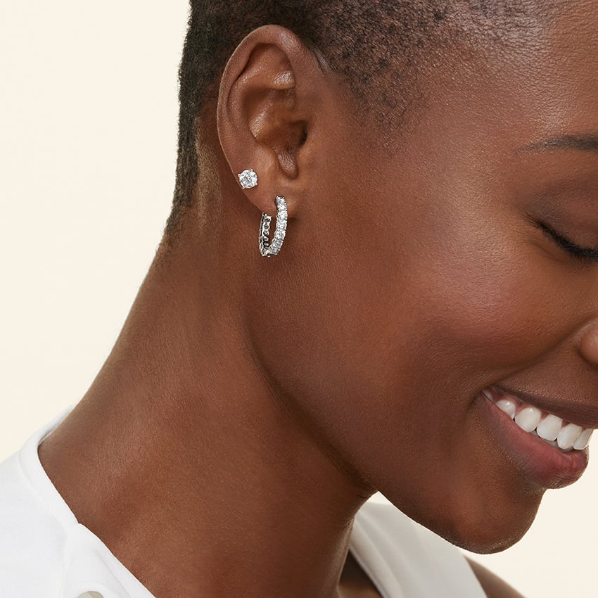 1.25 CTTW ROUND EARTH MINED DIAMOND STUD EARRINGS