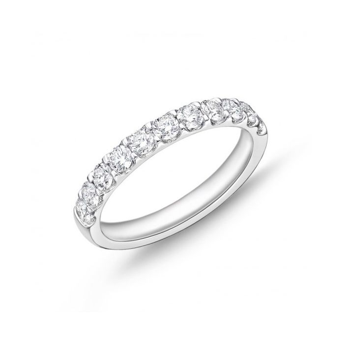 11 ROUND DIAMOND WEDDING BAND TOTALING .75 CTTW
