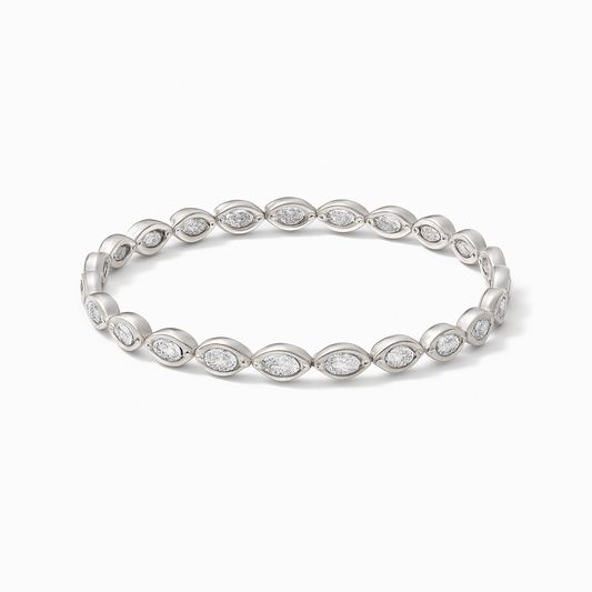 18K WHITE GOLD 3CTTW DIAMOND BRACELET
