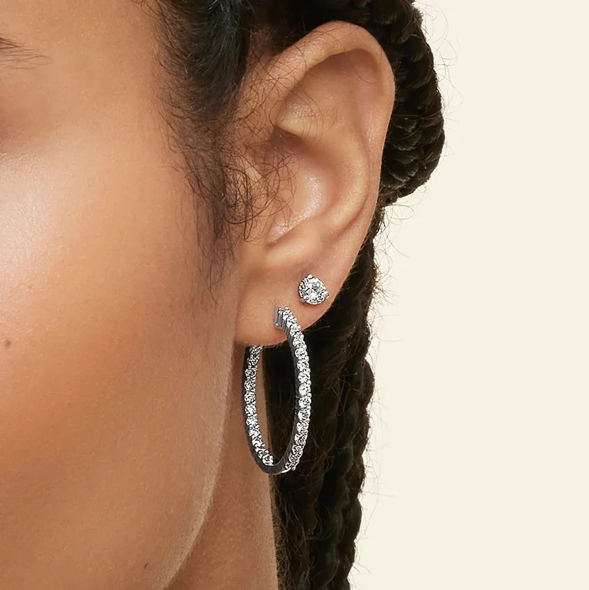 1.01CTTW LAB GROWN DIAMOND STUD EARRINGS