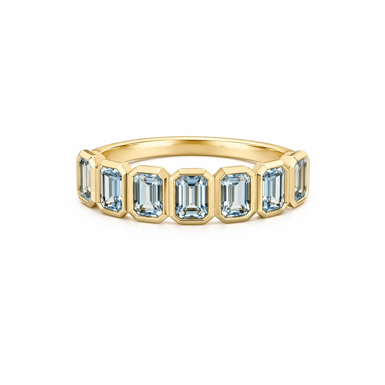 14K YELLOW GOLD SKY BLUE TOPAZ RING