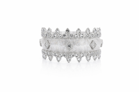 STERLING SILVER MOROCCAN TRIO BAND