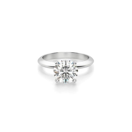3.01CT ROUND BRILLIANT CUT DIAMOND ENGAGEMENT RING