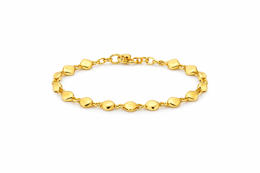 14K YELLOW GOLD LINK BRACELET
