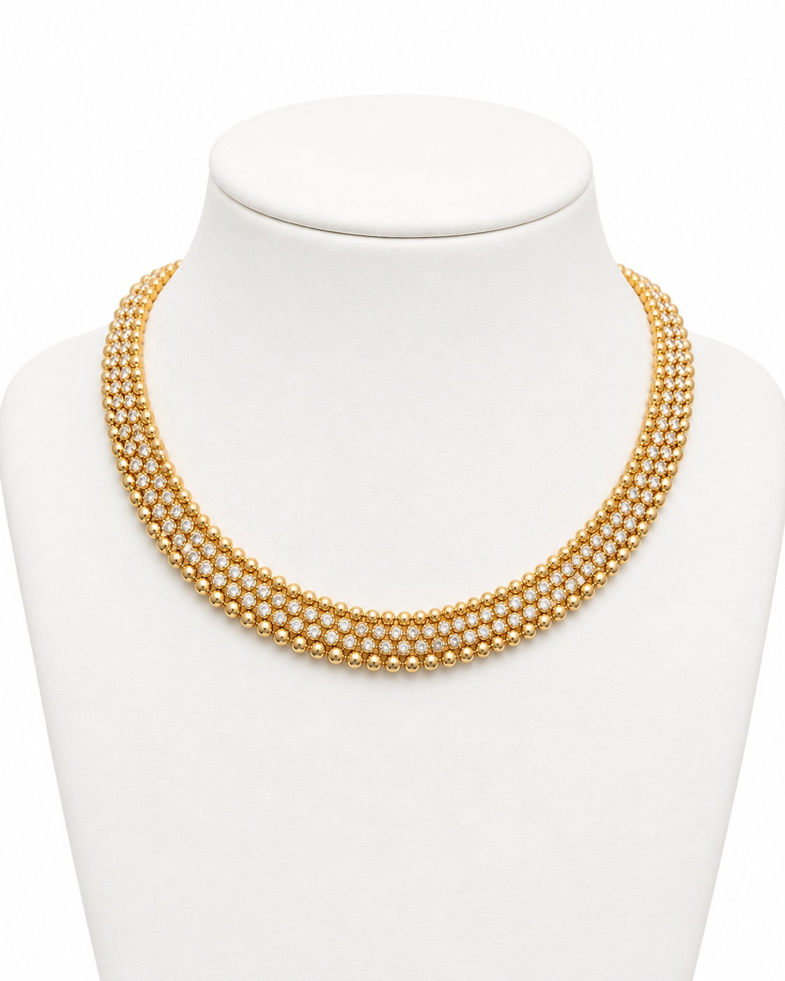 CLEO DIAMOND BEZEL SET TENNIS NECKLACE
