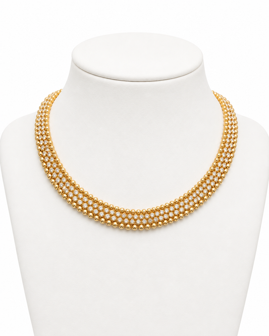 CLEO DIAMOND BEZEL SET TENNIS NECKLACE