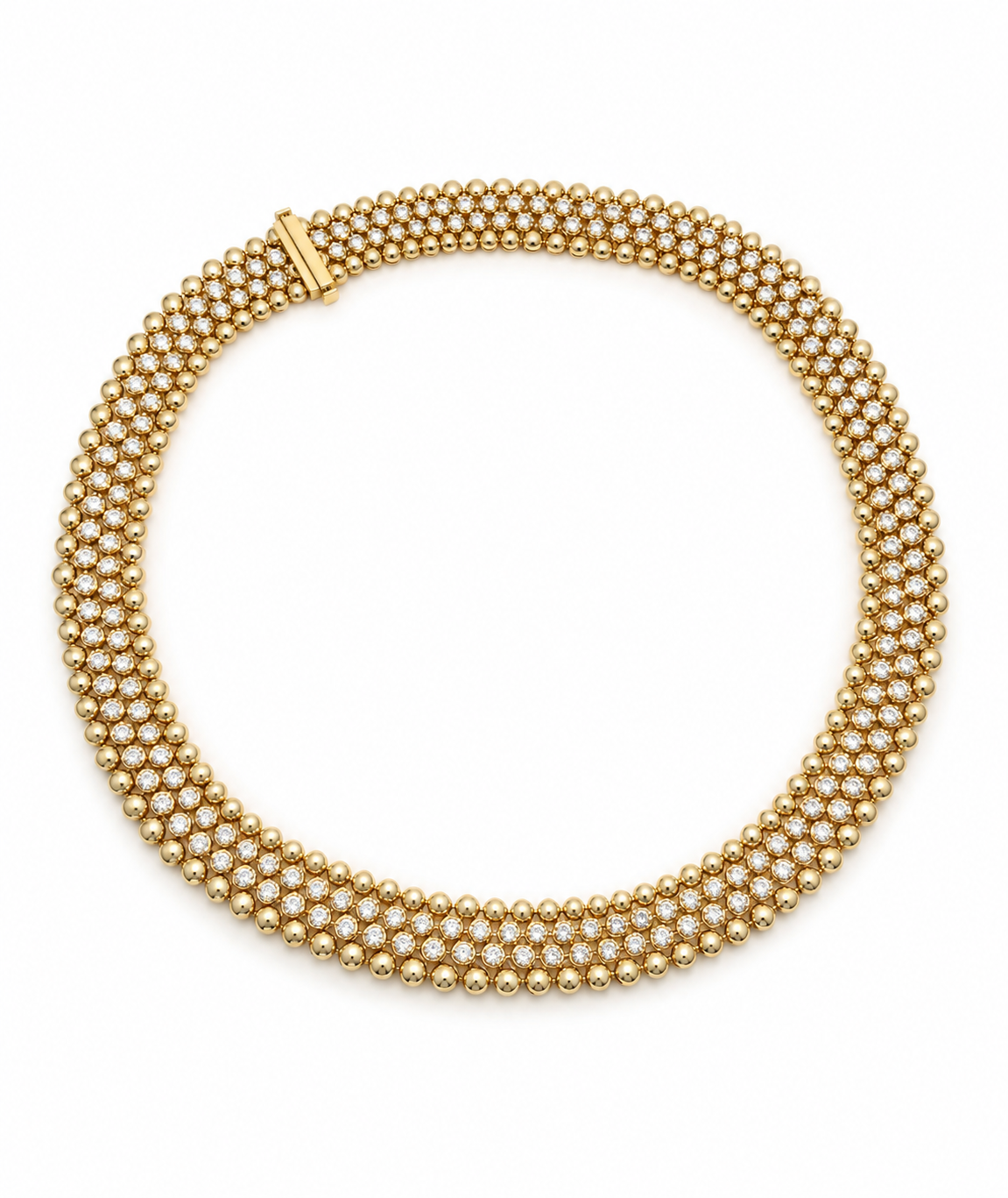 CLEO DIAMOND BEZEL SET TENNIS NECKLACE