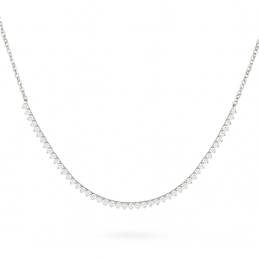 14K WHITE GOLD DIAMOND NECKLACE