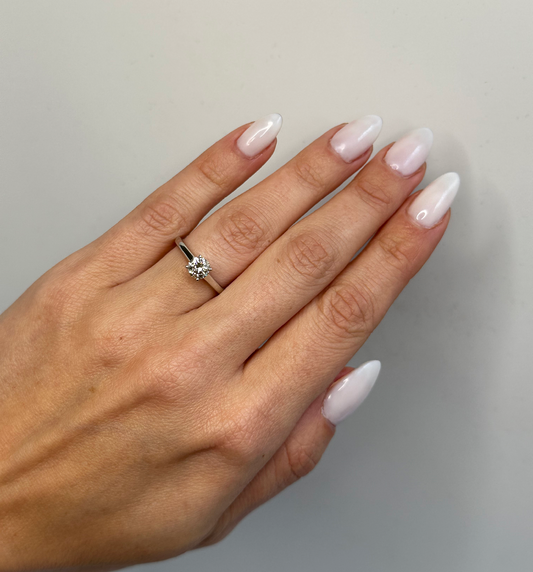 .70CT ROUND DIAMOND SOLITAIRE ENGAGEMENT RING WITH DIAMOND PROFILE