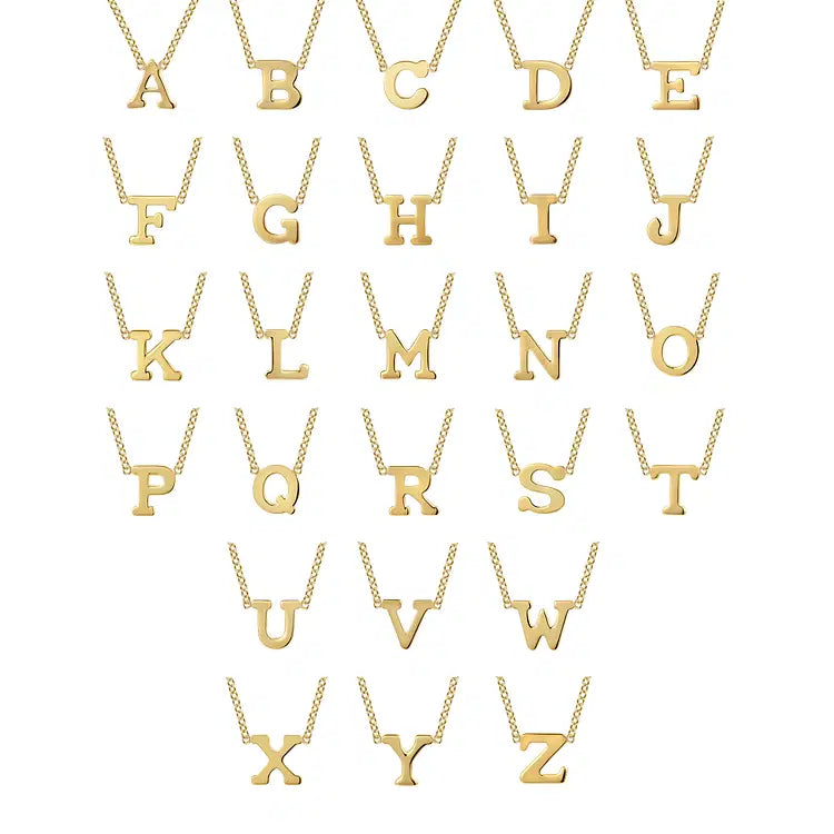 GABRIEL & CO 14K YELLOW GOLD INITIAL PENDANT