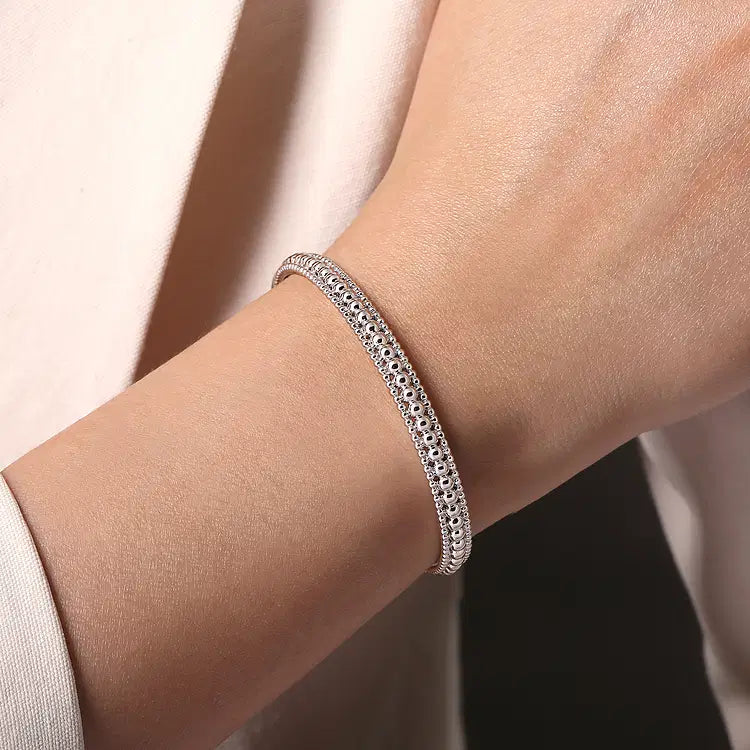 GABRIEL & CO STERLING SILVER BUJUKAN BANGLE