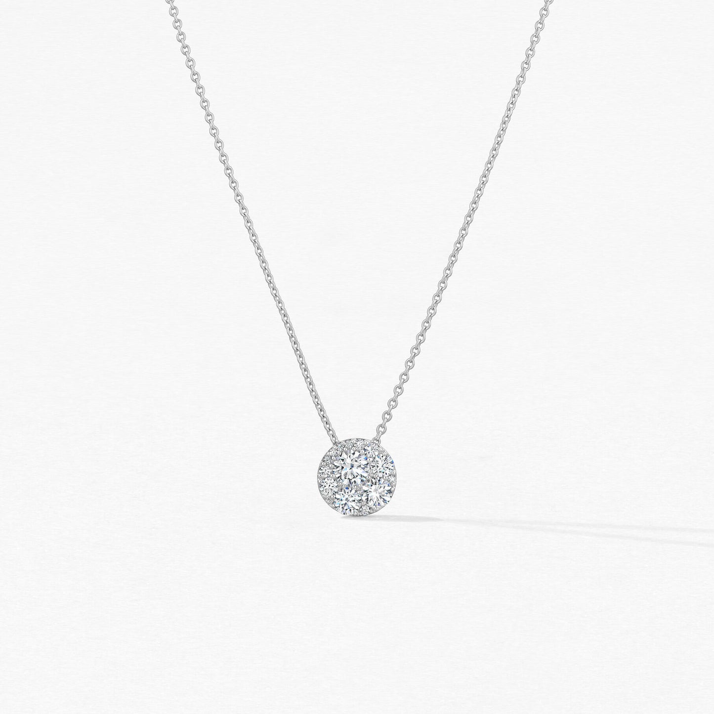 HEARTS ON FIRE TESSA DIAMOND CIRCLE PENDANT .50CTTW