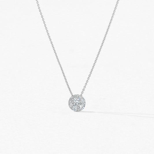 HEARTS ON FIRE TESSA DIAMOND CIRCLE PENDANT .50CTTW