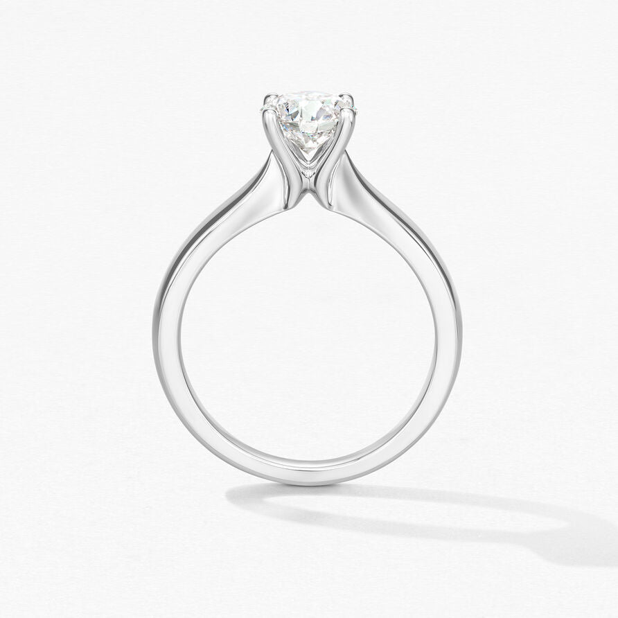 HEARTS ON FIRE 1.23 CT ROUND BRILLIANT NATURAL EARTH MINED DIAMOND ENGAGEMENT RING