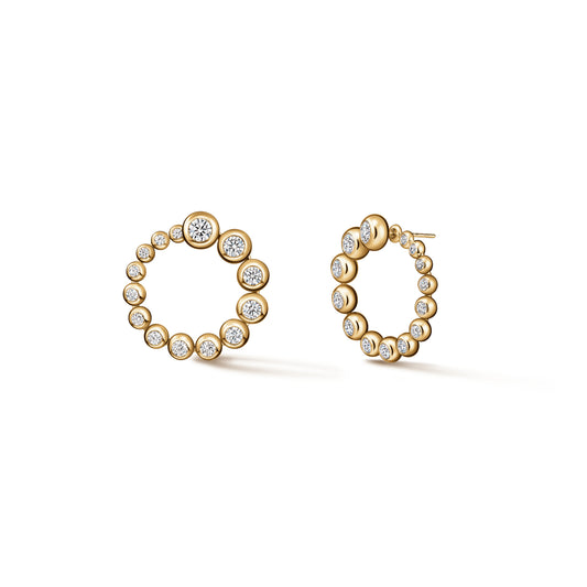 HEARTS ON FIRE 'DREAM' CONVERTIBLE CIRCLE BEZEL SET DIAMOND EARRINGS