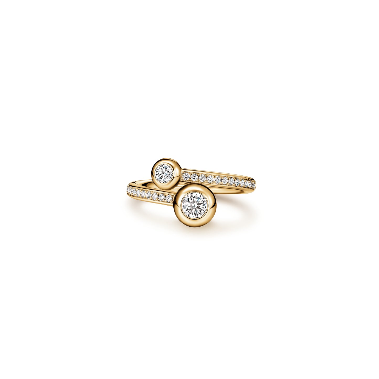 HEART ON FIRE 'DREAM' BEZEL SET BYPASS DIAMOND RING
