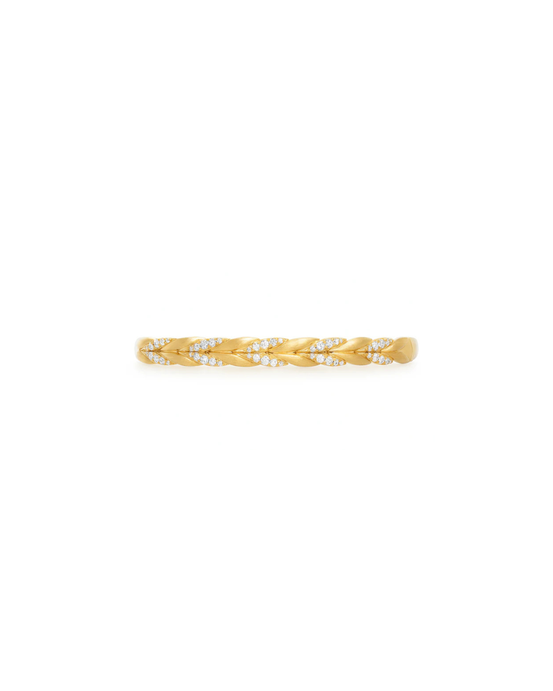 18K YELLOW GOLD DIAMOND BANGLE