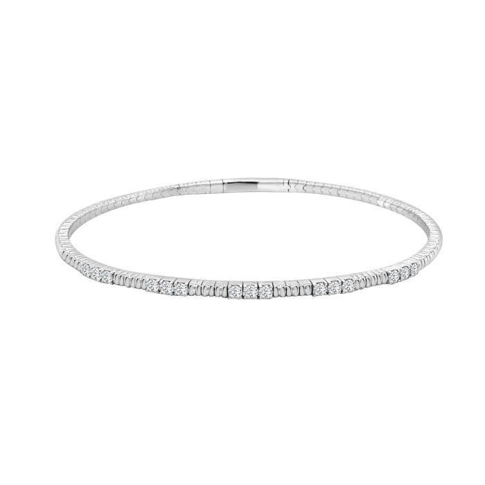 14K YELLOW GOLD DIAMOND BANGLE