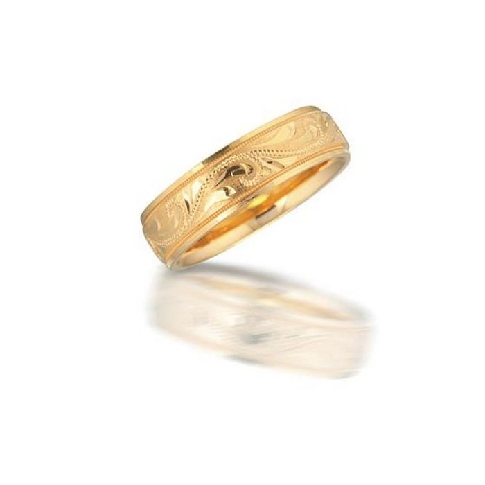 Men's Yellow Gold Wedding Band