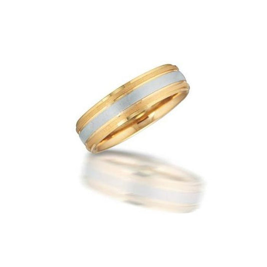 Men's Two Tone Wedding Band
