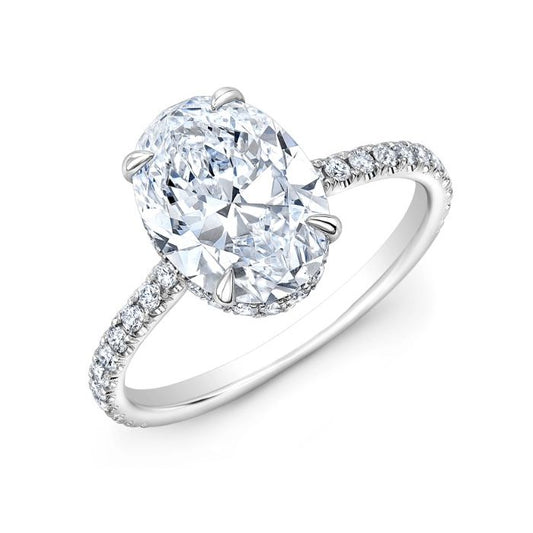 2.14CT OVAL CUT DIAMOND ENGAGEMENT RING