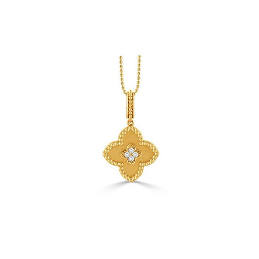 18KY CLOVER PENDANT