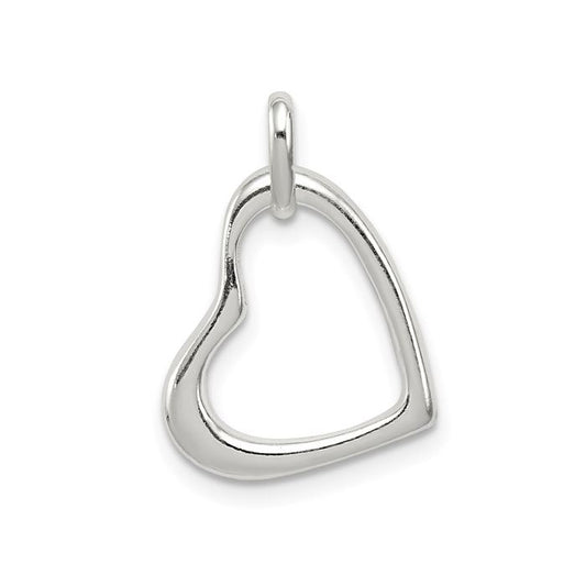 STERLING SILVER OPEN HEART NECKLACE