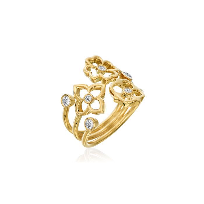 GUMUCHIAN "MINI G" MULTI MOTIF DIAMOND RING