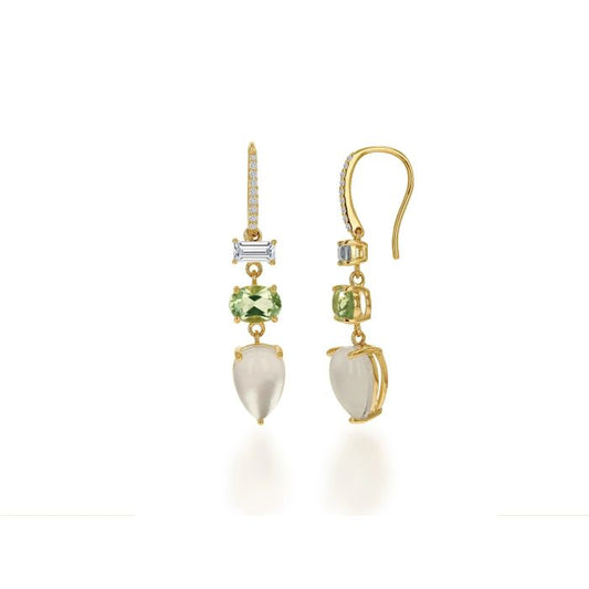 14K YELLOW GOLD DROP EARRINGS