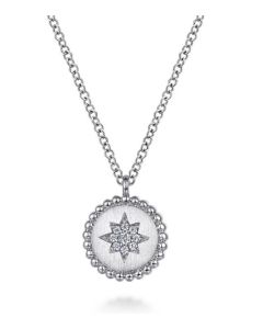 DIAMOND AND STERLING SILVER STARBURST