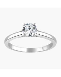 .70CT ROUND DIAMOND SOLITAIRE ENGAGEMENT RING WITH DIAMOND PROFILE