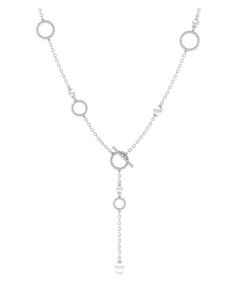 Sterling Silver Pearl Lariat