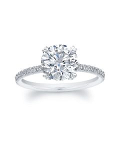 Norman Silverman Round Diamond Solitaire Engagement Ring