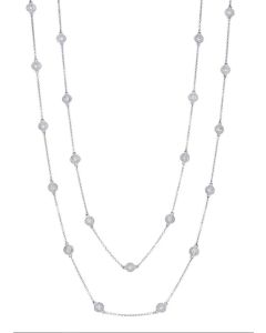 1.20 CTTW DIAMOND BY THE YARD NECKLACE 36"