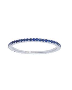 BLUE SAPPHIRE ETERNITY STACKING BAND