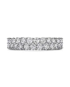 Hearts On Fire Double Row Eternity Band Right Hand Ring