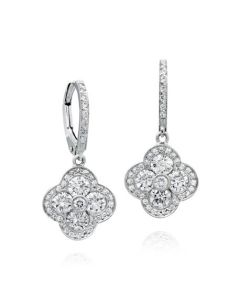 Gumuchian Diamond Fleur Drop Earrings 