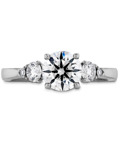 Hearts On Fire Signature Three Stone Engagement Ring