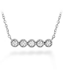Hearts on fire "Liliana" Milgrain Diamond Bar Necklace