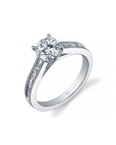 Sylvie Unique Mixed Shape Diamond Engagement Ring