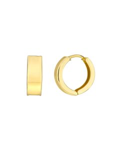 10K YELLOW GOLD HIGH POLISHED HOOPS